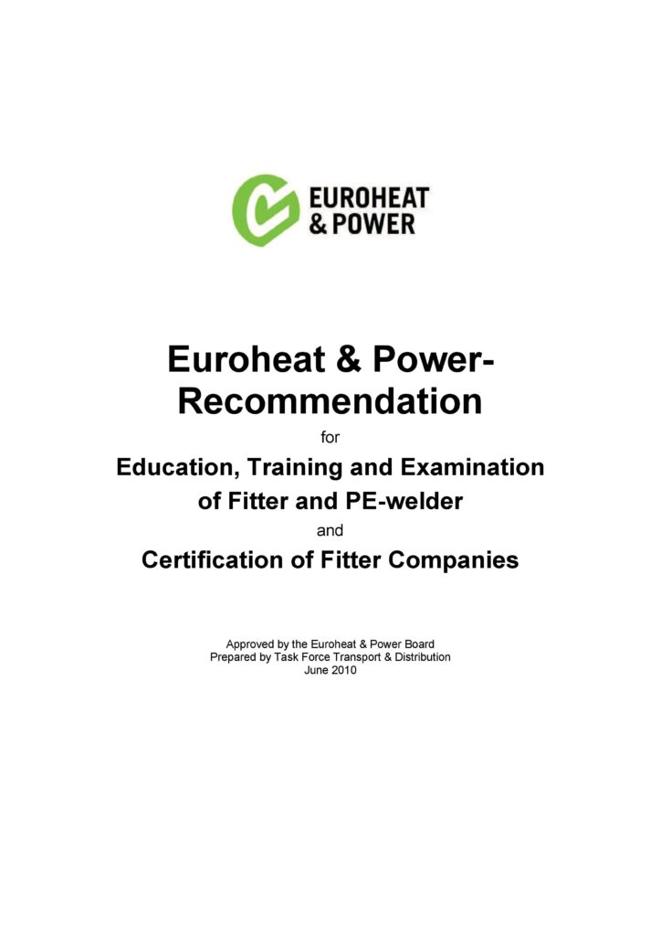 Cover - Euroheat & Power Recommendation Fitter (2010)