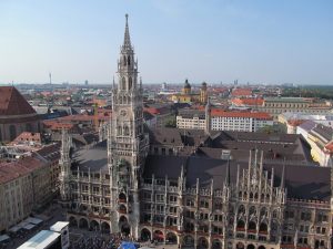 Panorama over Munich (source: flickr/ DAVID HOLT, creative commons)