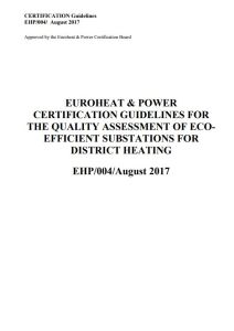 Cover - EHP004 CERTIFICATION GUIDELINES